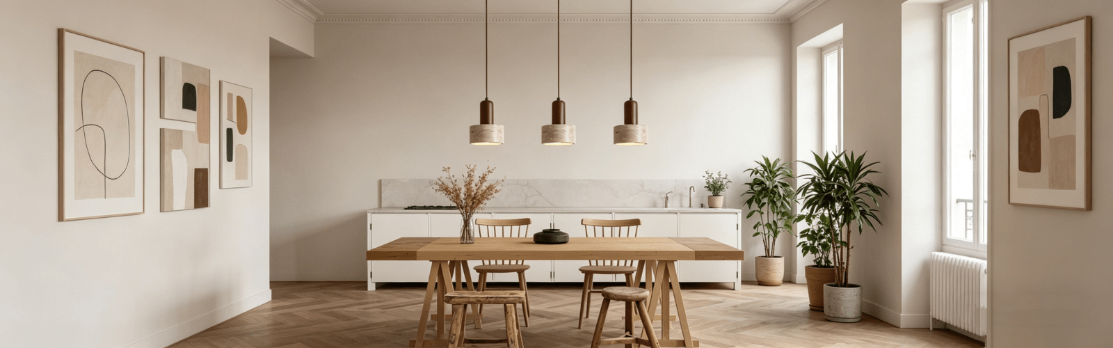 Dinning Room & Kitchen Island - Glow Stone Lamps